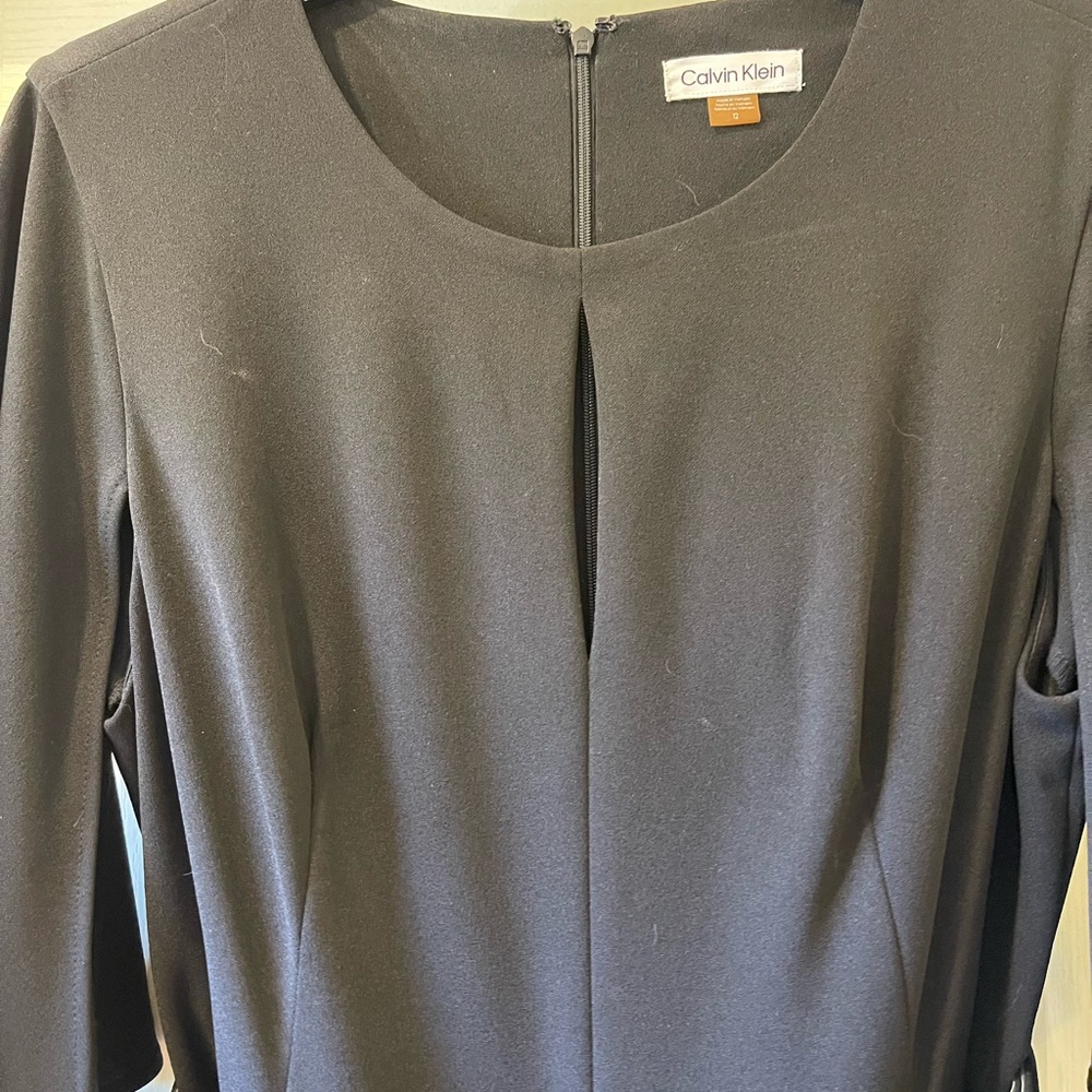 Calvin Klein Black jumpsuit with belt! Worn once!